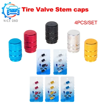 

NEW Theftproof Aluminum Car Wheel Tires Valves Tyre Stem Air Caps Airtight Cove 4pcs/set Dustproof Cover Car Styling Accessories