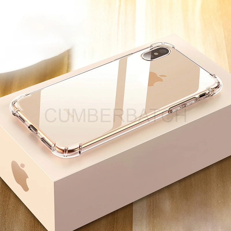 

Shockproof Clear Silicone Phone Cases For iphone X SE 5 5S XR 6 S Soft TPU Case For iphone XS MAX 6 6S 7 8 Plus funda Case
