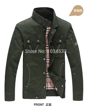 

Hot! Men's Military Poilt Style Jacket Winter Fashion Slim Cotton Jacket Army Coat Bomber High Quality Jacket 5 Colors