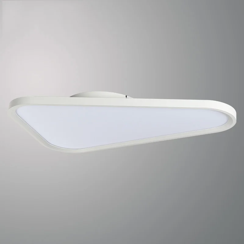 

White Triangle LED Ceiling Light Modern Slim Panel Ceiling Mounted Bedroom Study Office Dining Room Ceiling Lighting Fixture