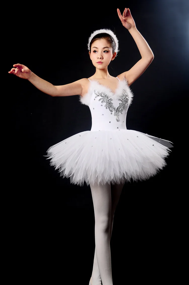 new Children costumes Ballet clothes Girls Suspenders tutu White veil