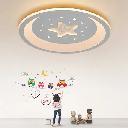 Ultrathin-children-room-ceiling-lamps-LED-cartoon-boy-girl-Princess ...