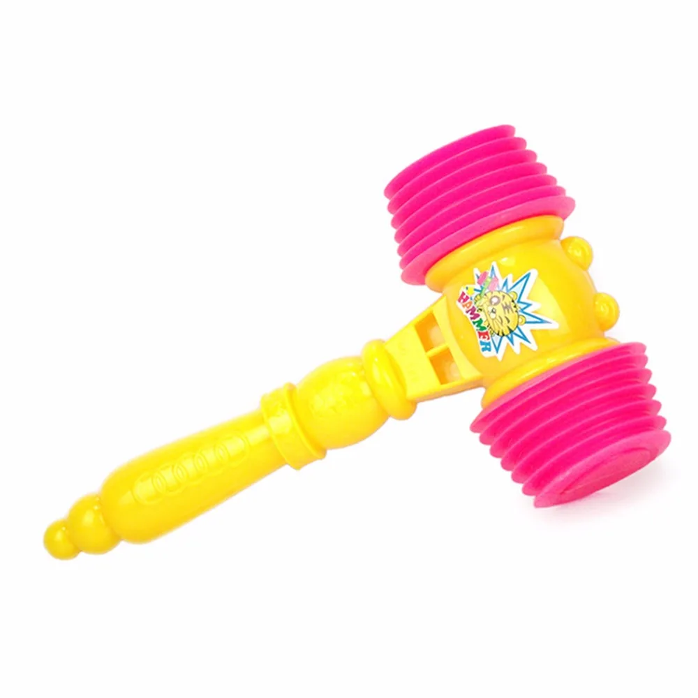 New Reinforced Handle Hammer Noisy Whistle Toys Training Toddler Baby Toy Kids