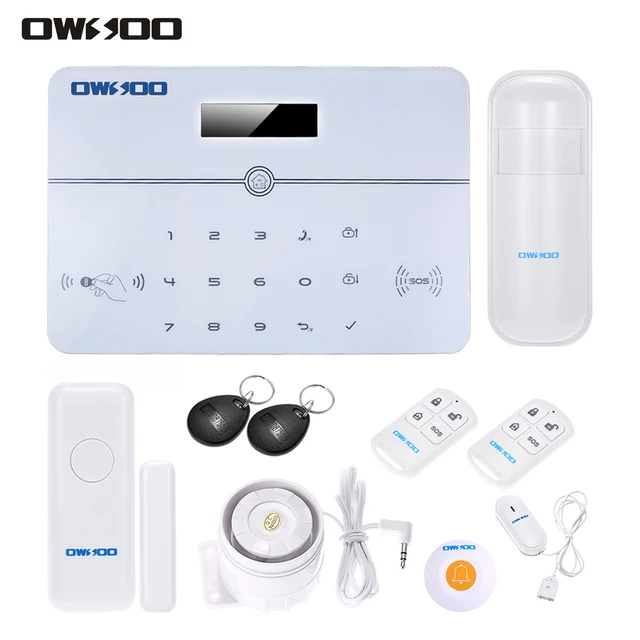 owsoo wireless security alarm system app remote control auto dial