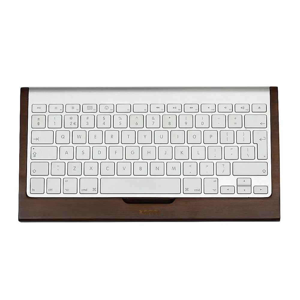 GOOYIYO-Новинка Samdi бамбуковая деревянная подставка держатель для 1-го 2-го Apple Bluetooth клавиатура карандаш слот деревянная подставка держатель