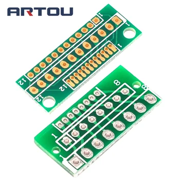 

10PCS 1.27MM 2.0MM 2.54MM 8Pin 12Pin Adapter Board for Wireless Modules Three Rows of 24/36 Holes