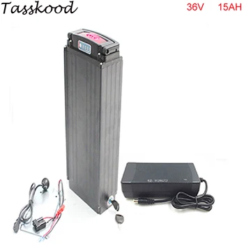 

Rear rack type electric bike 36v 15ah lithium ion battery pack for 36v 500w 8fun/bafang motor and Power lights and Tail lights