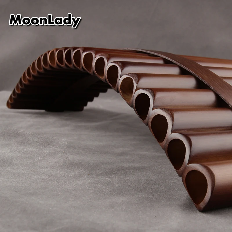Chinese Traditional Musical Instrument 22 Pipes Pan Flute C Key High Quality Woodwind Bamboo Purely Handmade