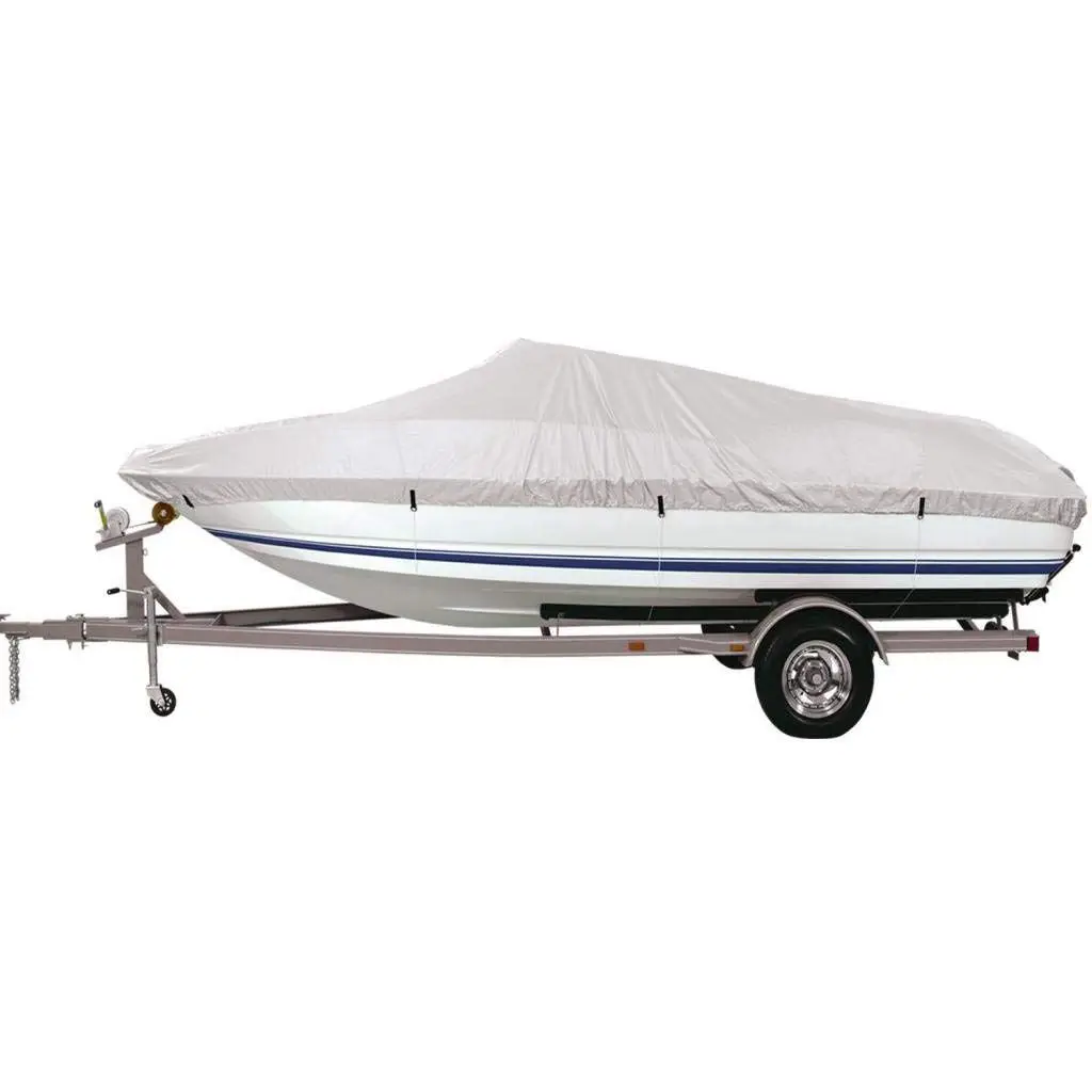 Boat cover Boat cover Fishing Trailer Gray Waterproof Ski 14ft to 16ft