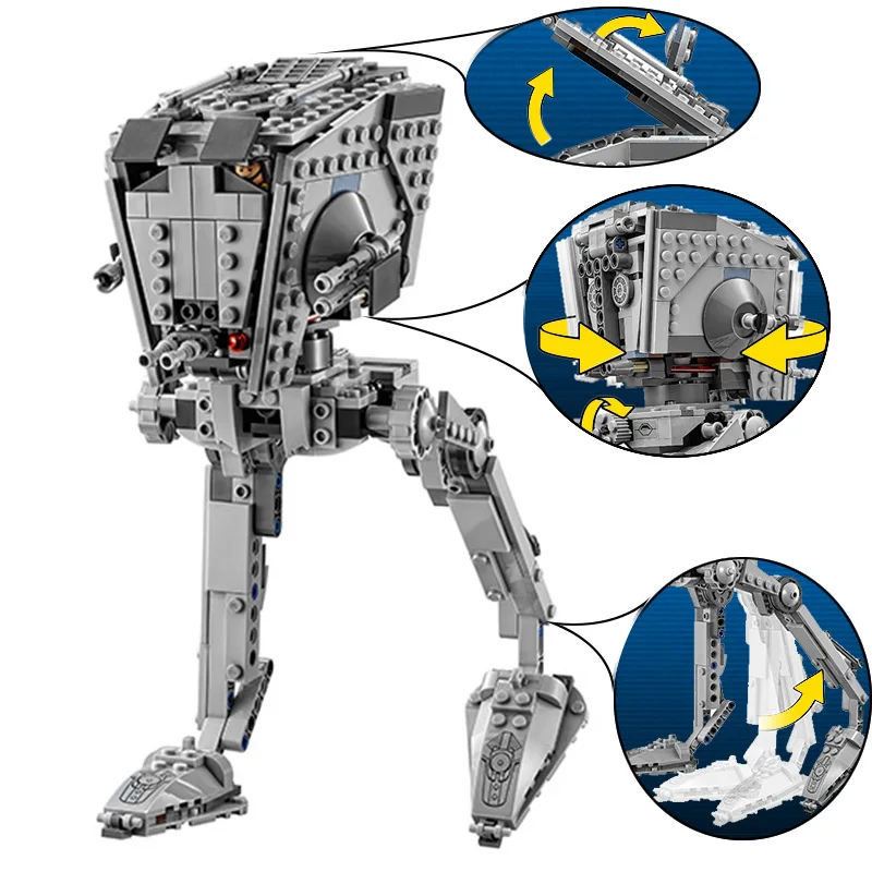 

Star Wars Compatible Legoing 75153 Imperial AT-ST Walker Model Building Blocks 464 Pcs Bricks Boy Toys For Children
