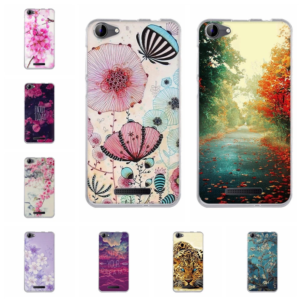 

Cover For BQ S 5059 Strike Power Case Silicone For BQ 5059 BQ S5059 BQ5059 Strike Power Flower Printing Case Bumper Funda