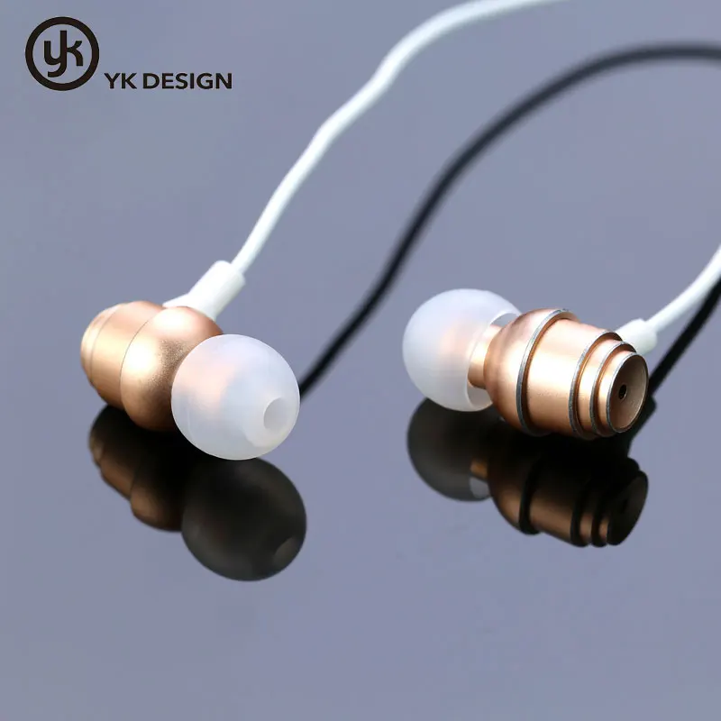 Проводные наушники вкладыши YK Design с микрофоном магнитные стереонаушники