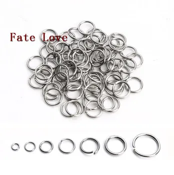 

Lot 1000pcs stainless steel jump ring & Split Ring open ring Jewelry finding DIY accessories 6*1mm