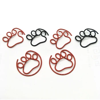 

FangNymph Lovely 10PCS Feet Shape Bookmarks Paper Clip Metal Material Paper Clip Bureau For School Office Supply (Color random)