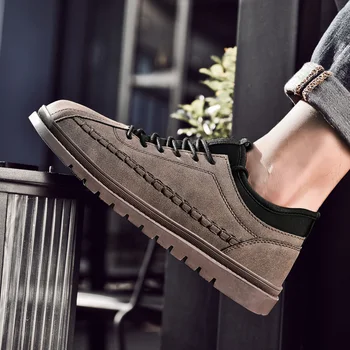 

Gentlemen Casual Shoes 2019 New Arrival Solid Brand Comfortable Male Shoes High Quality Plus Size Men Derss Shoes