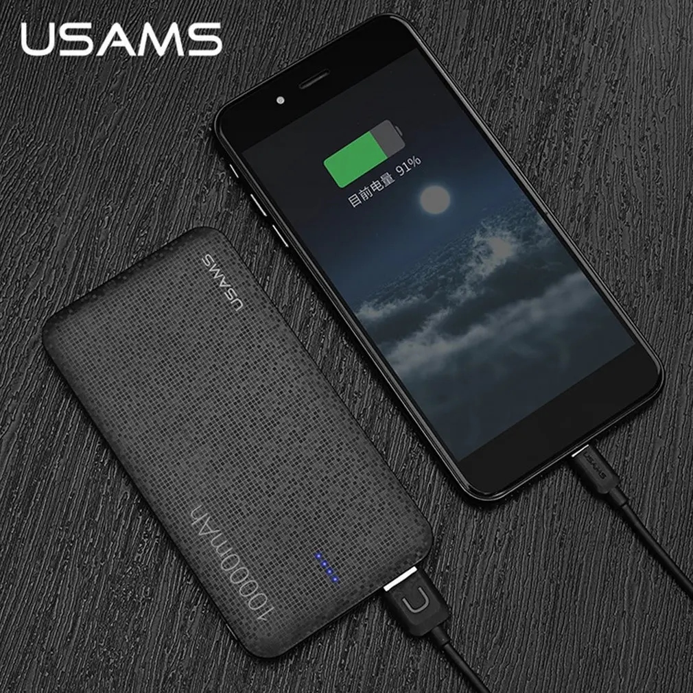 bilder für USAMS Energienbank 10000 MAH Tragbares Ladegerät Externe Akku Handy Power Ladegerät Netzteil Für Smartphones bilder für USAMS Energienbank 10000 MAH Tragbares Ladegerät Externe Akku Handy Power Ladegerät Netzteil Für Smartphones