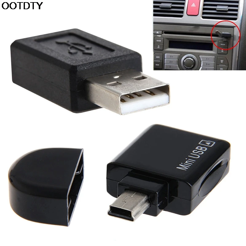 Мини USB к TF T-Flash Micro SD Card Reader Адаптер для автомобиля AUX Out аудио Музыка-L059 Новый горячий