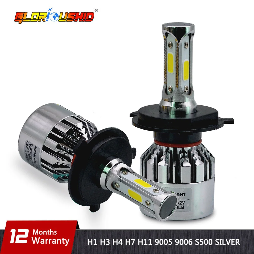 

2 pieces H7 Led H4 H1 H3 H11 H8 H9 9005 HB3 9006 HB4 Car Headlight Bulb super brightness fog lights Auto Lamp white 6500K 12V