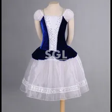 Для женщин Балетные костюмы Длинное платье Синий/Розовый Платья для женщин сценического танца костюмы балерина танец бархат Юбка-миди at1067