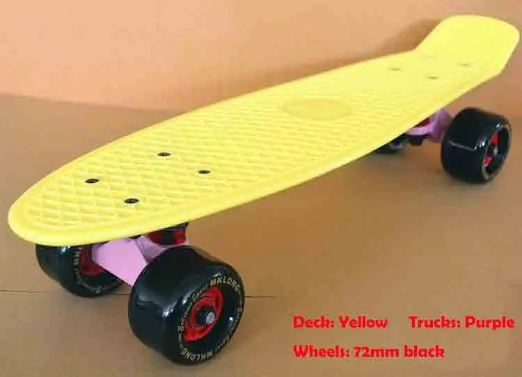 Глобус peny board полный скейтборд griptape ретро мини скейт длинный скейтборд Крейсер Лонгборд 72 мм большие колеса - Цвет: Big wheels 1