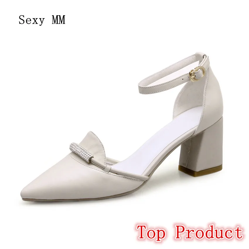 

Genuine Leather Stiletto High Heels Women Pumps Woman High Heel Wedding Party Shoes Kitten Heels Plus Size 34-40 High Quality