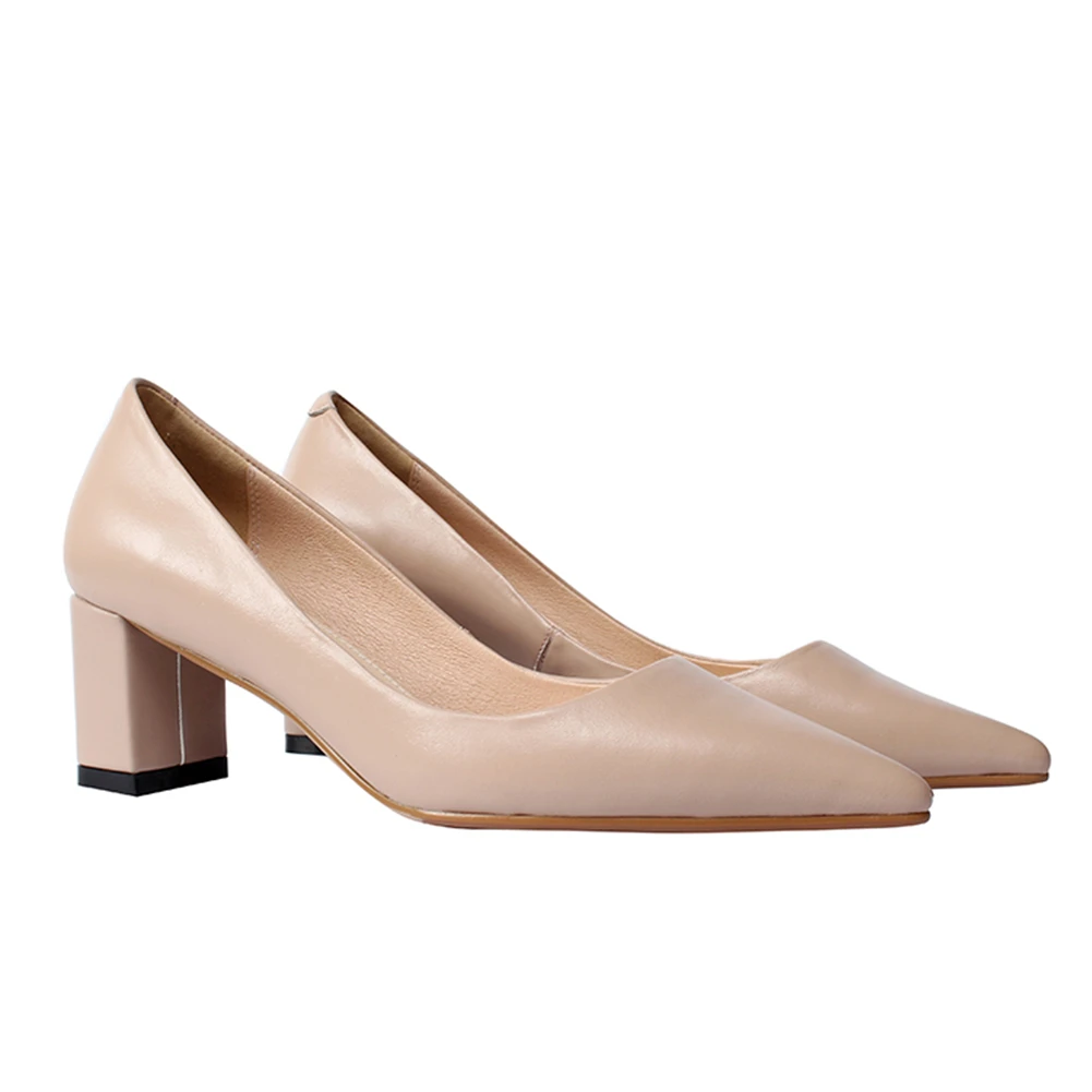 JOUIR TALONS/фирменный дизайн; элегантная женская обувь наивысшего качества из мягкой натуральной кожи; вечерние туфли на высоком массивном каблуке; женские туфли-лодочки
