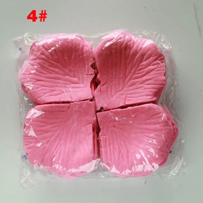 1000 шт лепестки роз Свадебные аксессуары Petalos De Rosa Свадебные украшения Искусственные тканевые Свадебные лепестки роз - Цвет: Deep Pink