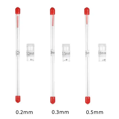 Аксессуары для аэрографа пистолет/краскопульт 0,2 мм/0,3 мм/0,5 мм 1 игла аэрографа и 1 насадка аэрографа