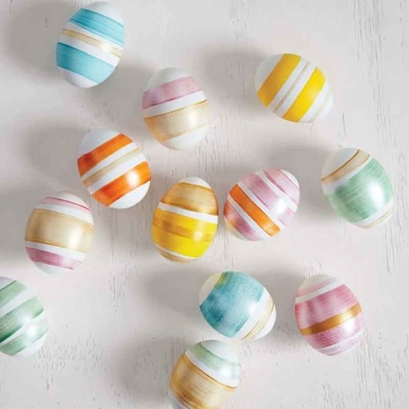 50pcs Easter Eggs Foam Egg Easter Decoration DIY Craft Mold Children's