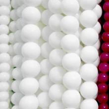 Натуральный камень белый коралл круглые бусины 1" Strand 4 6 8 10 12 мм