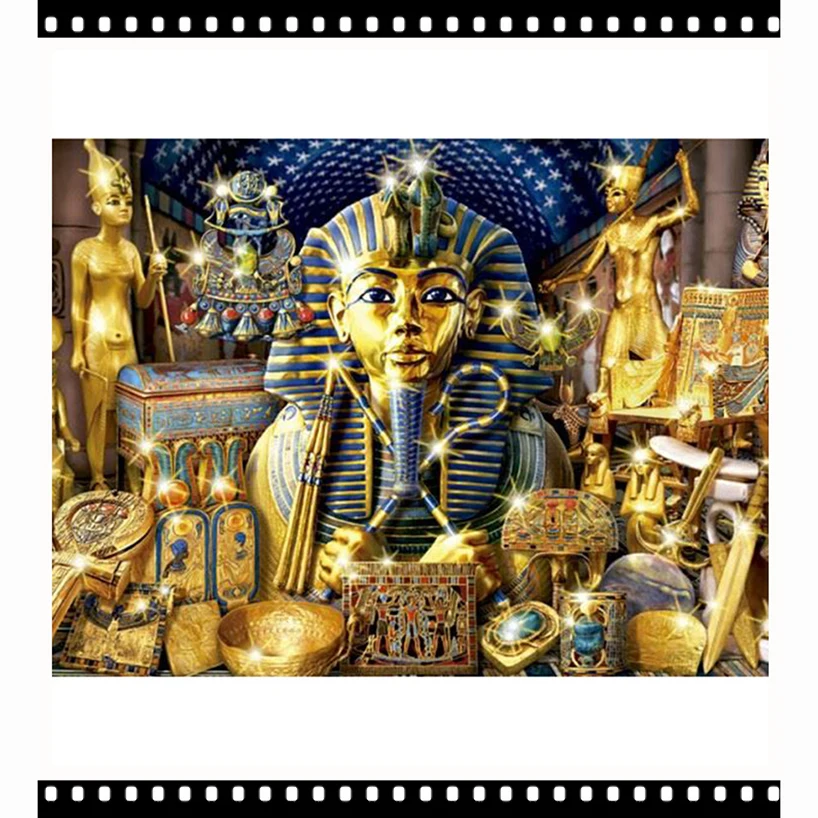 Diamond Embroidery Rhinestone Mosaic Egyptian Pharaoh Pattern Home Decoration Painting Needlework Wall Art YF582 | Дом и сад