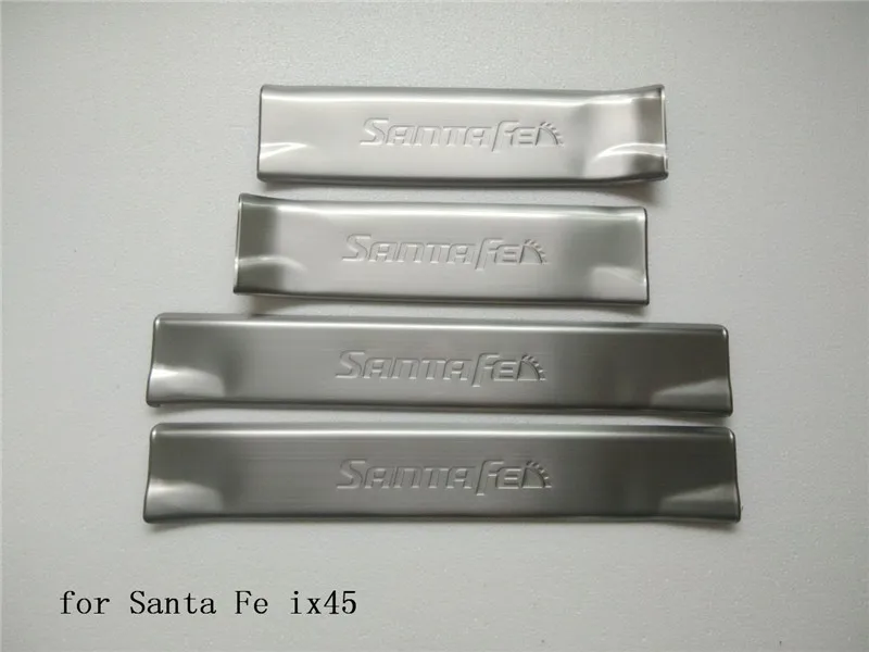 Stainless steel internal Scuff Plate Door Sill For Hyundai Santa Fe ix45 2013