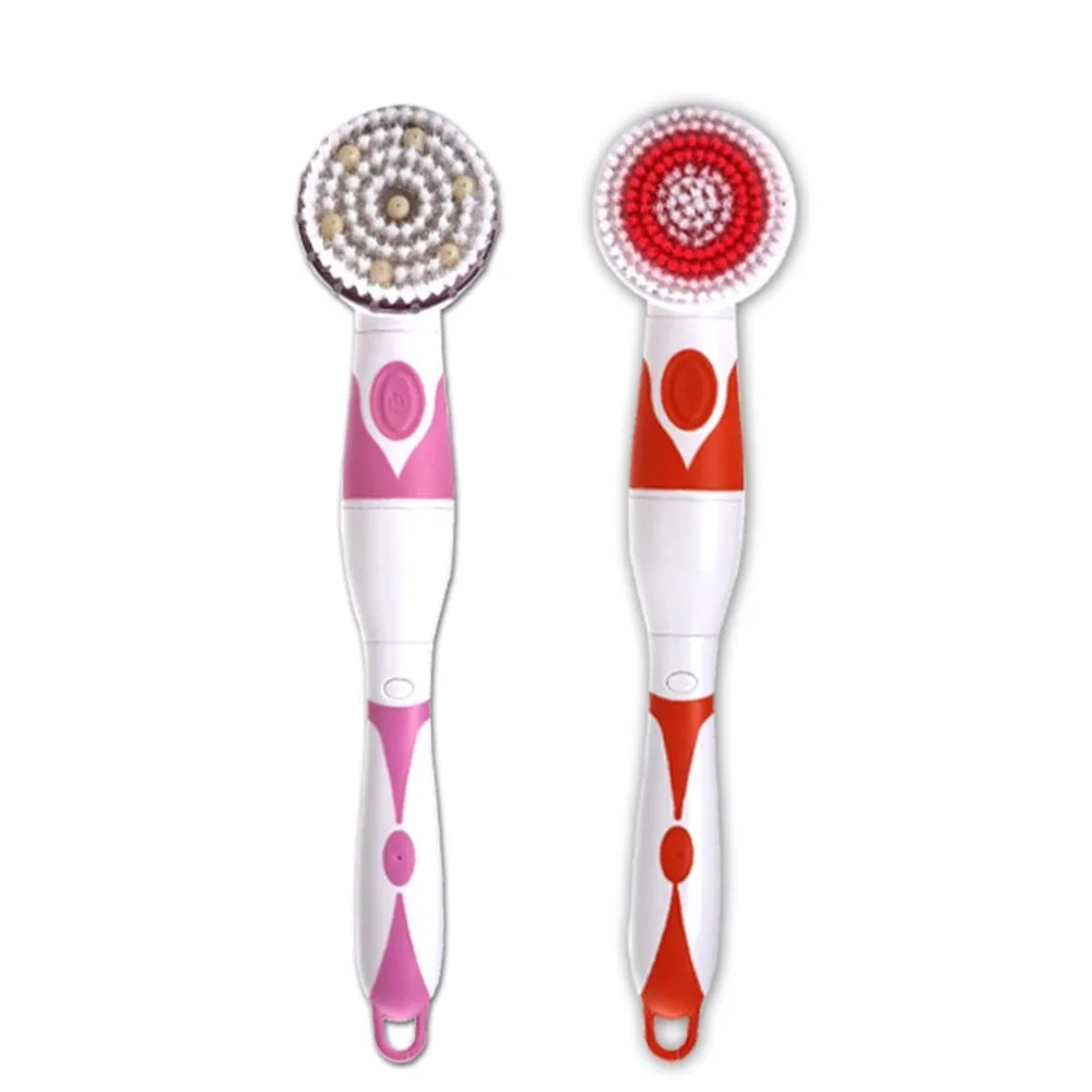 Long Handle Electric Body Scrubing Cleansing Brush 360 Rotary Bathing