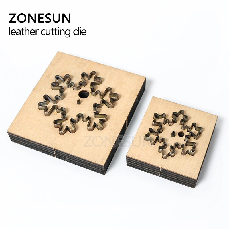 ZONESUN снег кожа резки Die DIY кольцо для ключей вырезать деревянный шаблонный нож