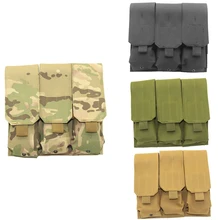 Tctical Gun Чехол Airsoft Охота Молл 3 Журнал Mag Чехол кобура для M4/AR15/M16