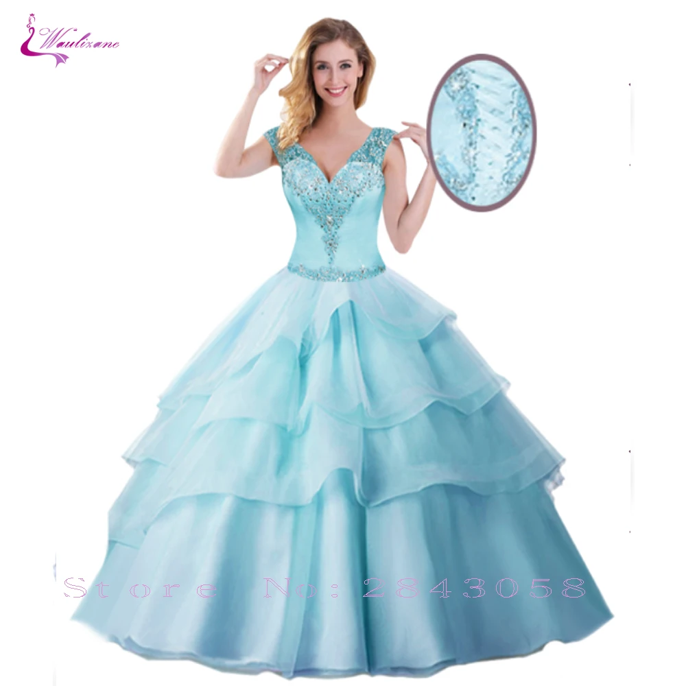 Waulizane Doce Cor vestido de Baile Quinceanera