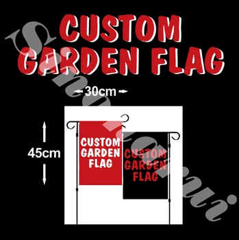 

Custom Design 30x45 cm Garden Flag all logo all color royal Outdoor flag Without The Pole