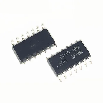 

10CS CD4011BM CD4011B CD4011 SOP-14 Four 2-input NAND gate logic chip IC