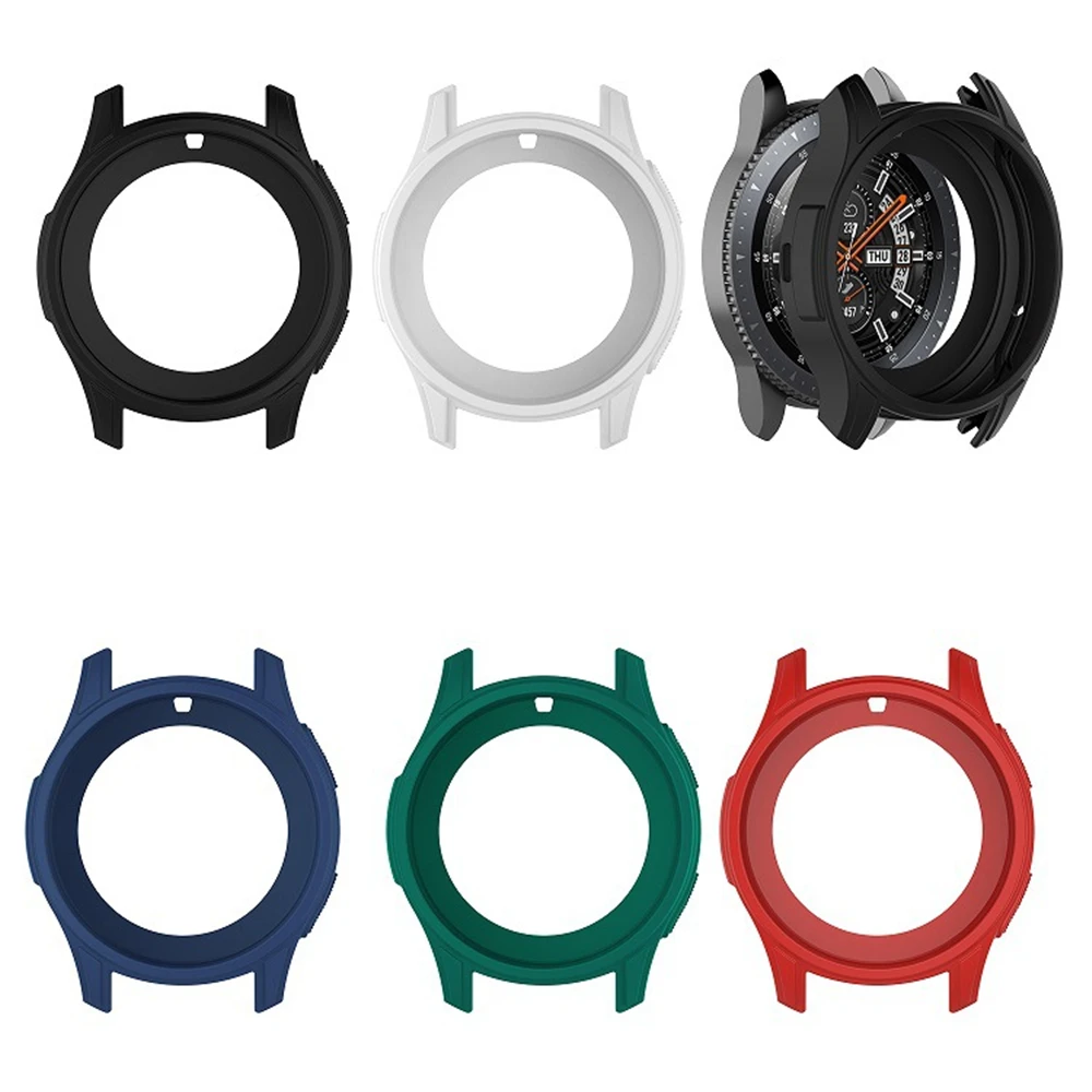 

New case cover For Samsung Gear S3 frontier & Galaxy Watch 46mm soft Silicone All-Around protective cases shell frames