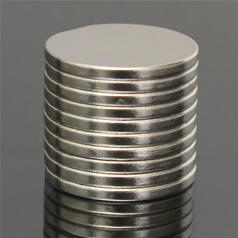 10pcs Disc Silver Rare Earth Neodymium Super Strong N30