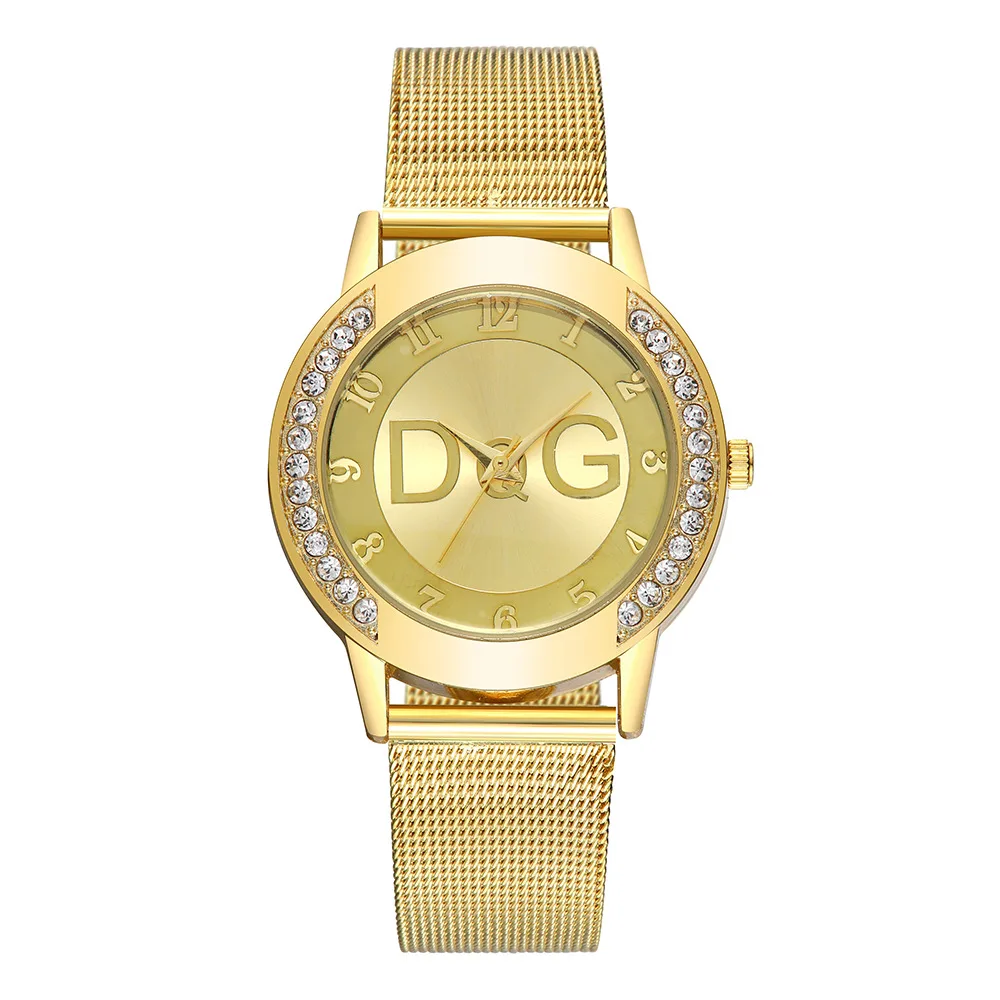 

New Fashion Women Watches Rhinestone Gold Silver Luxury Watches Ladies Quartz Wristwatches Female Clock relogio mujer feminino K