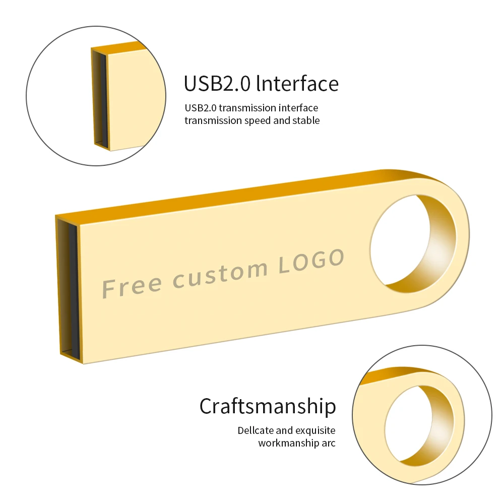 New usb flash drive 128gb metal USB 3.0 pendrive 4GB 8GB 16GB pen drive 64GB Silver key flash memory stick 32GB Free print LOGO (5)