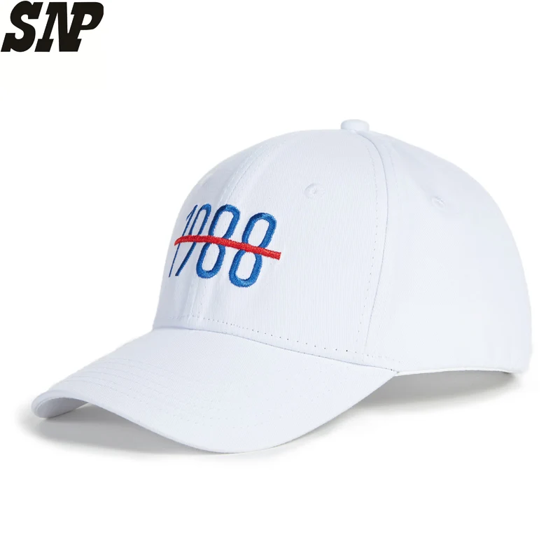 

SNP White Baseball Cap Men Visor Dad Hat Cap For Women Solid Color Ventilated Sports Snapback Caps Male Bone Baseball Cap Hats