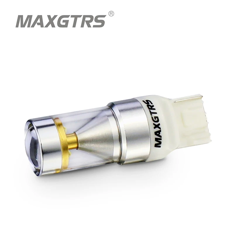 

MAXGTRS 2x T20 W21W 7440 LED 30W 6SMD CREE Chip Car LED Back-Up Reverse Turn Signal DRL Light Bulbs White Amber Red