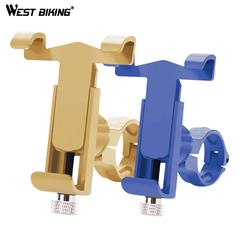 

WEST BIKING Bike Phone Holder 3.5-6.2 Inch Adjustable Mobile Phone Bracket Motorcy MTB Road Cycling Holder For Bicycle Handlebar