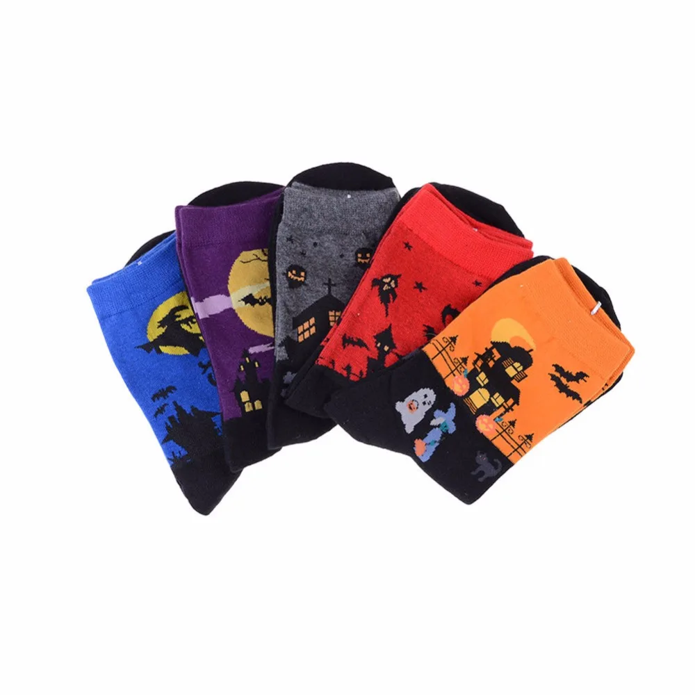 New-Fashion-Art-Cotton-Halloween-Socks-Painting-Character-Pattern-For-Women-Men-Lady-Girl-Unisex-Ankle (1)