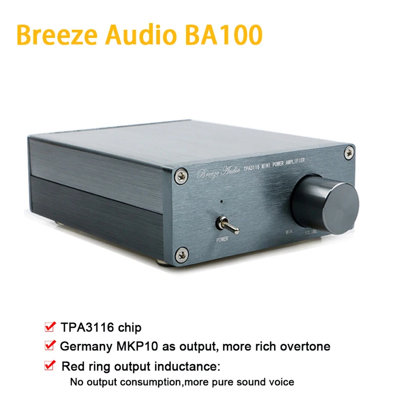 Breeze Audio BA100 TAP3116 усилитель аудио класса D усилители мощности NE5532P стерео усилитель 50 Вт+ 50 Вт amp