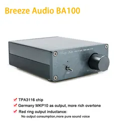 Горячий ветерок аудио BA100 Hi-Fi класс 2,0 50 W + 50 Вт стерео цифровой TPA3116 мини Портативный Мощность Цифровые усилители