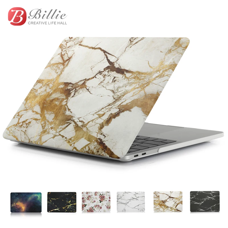 Чехол с мраморной текстурой матовый чехол для Apple Macbook Air Pro Retina 11 12 13 15 дюймов чехлы