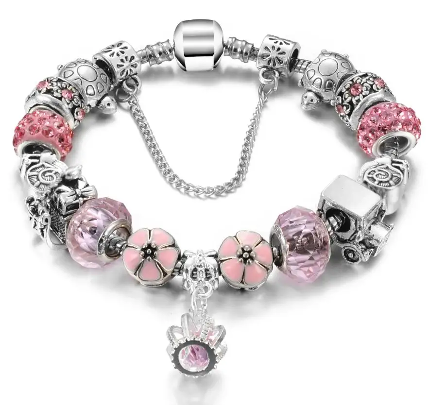 2017 European Crystal font b Charm b font P font b Bracelets b font font b